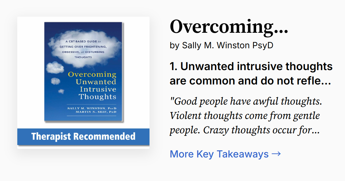 Cover of Overcoming Unwanted Intrusive Thoughts