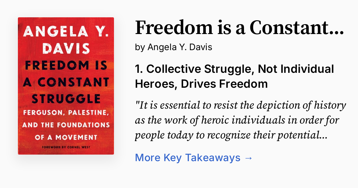 Freedom is a Constant Struggle | Summary, Audio, Quotes, FAQ