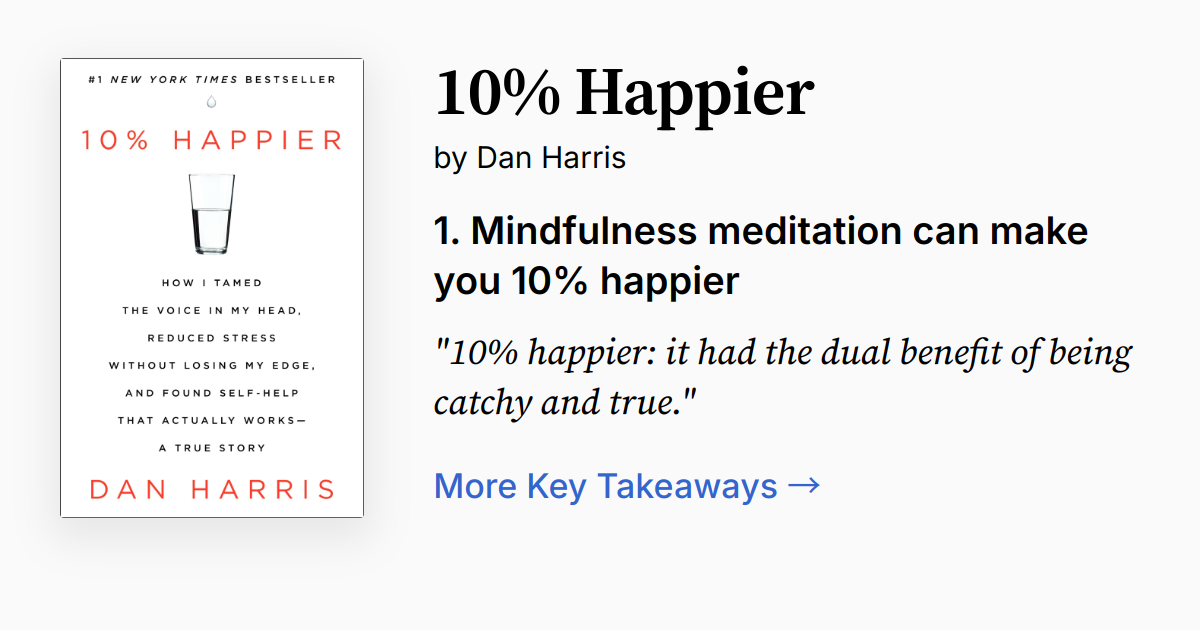 Cover of 10% Happier