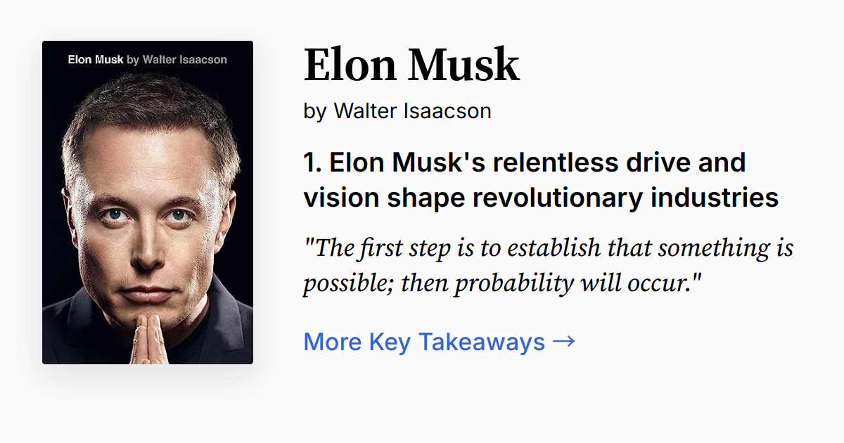 Cover of Elon Musk