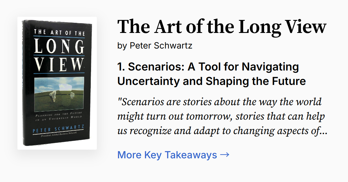 Cover of Art of the Long View, The