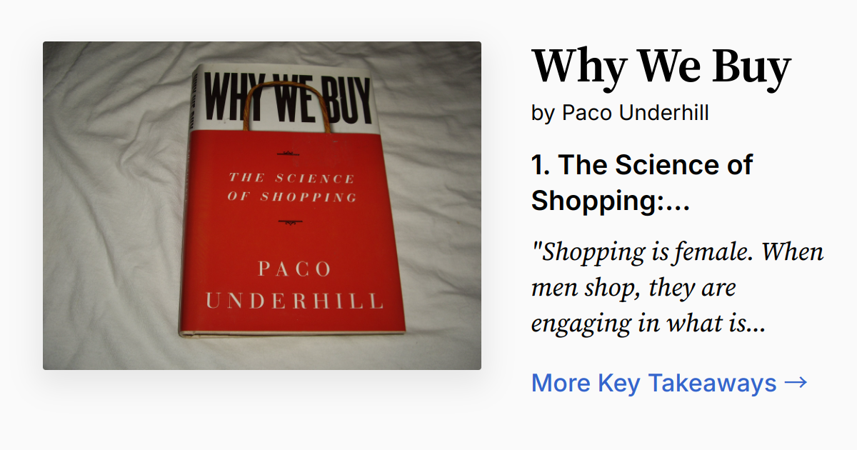 Cover of Why We Buy