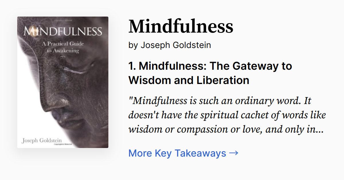 Cover of Mindfulness