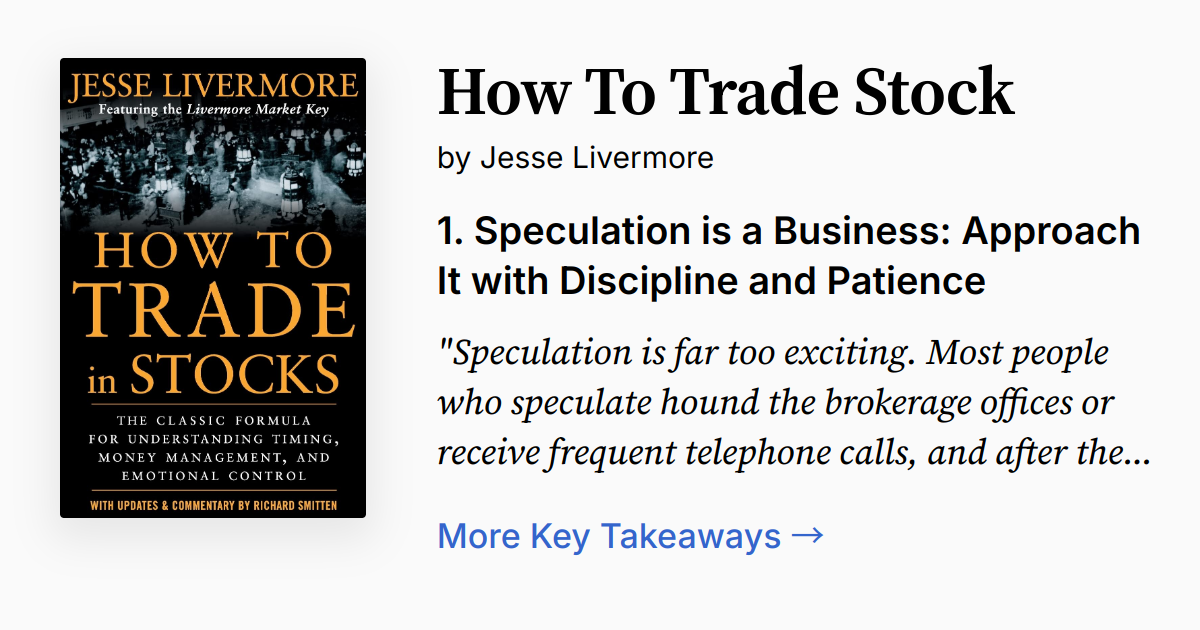 Cover of How to Trade In Stocks