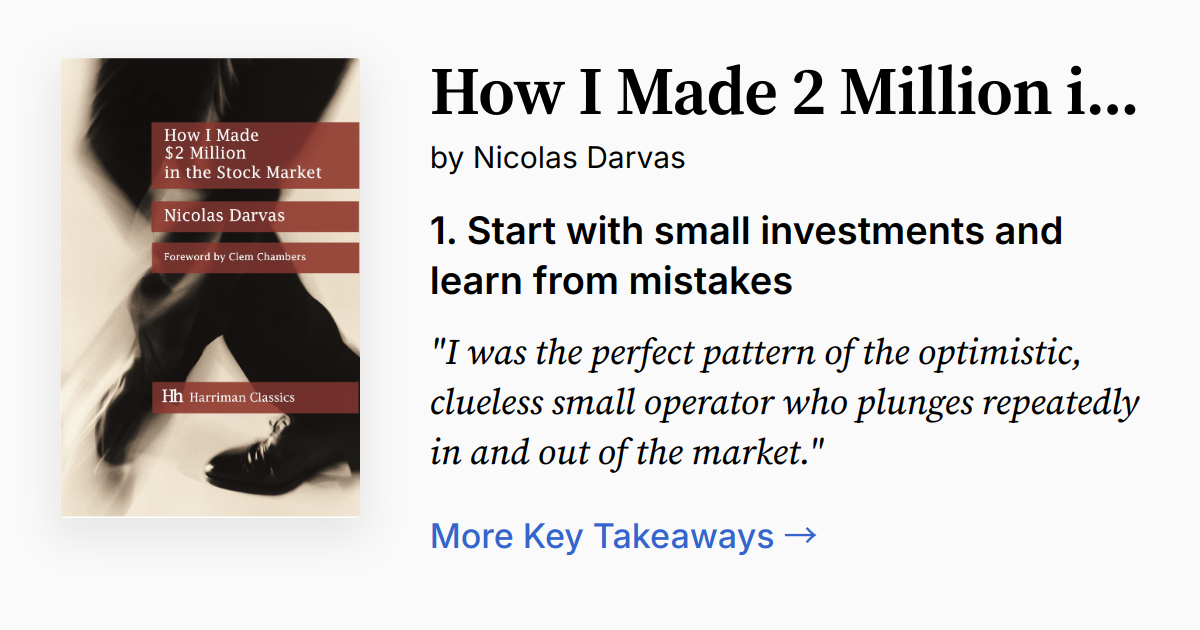 Cover of How I Made $2 Million in the Stock Market