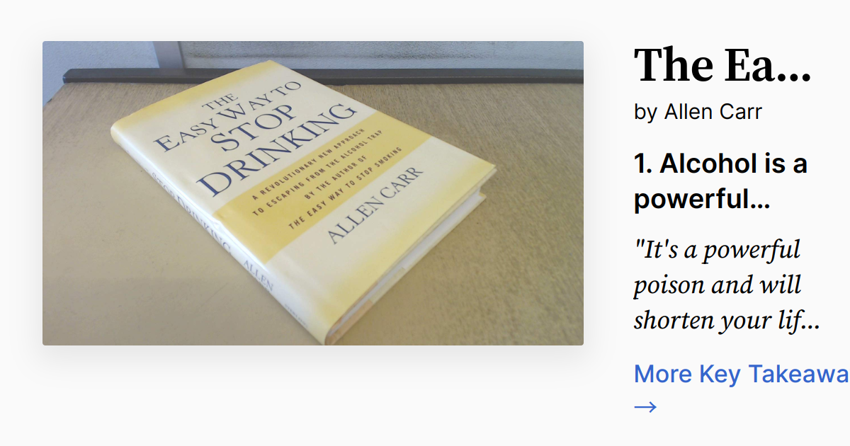 Cover of The Easy Way to Stop Drinking