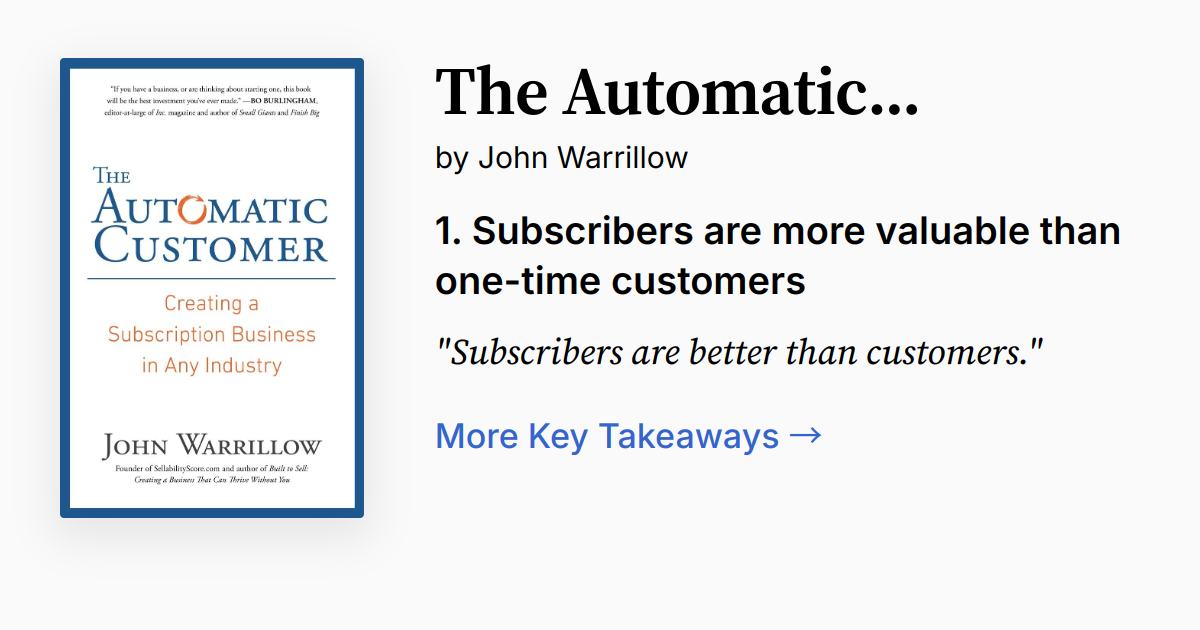 The Automatic Customer Summary, Audio, Quotes, FAQ
