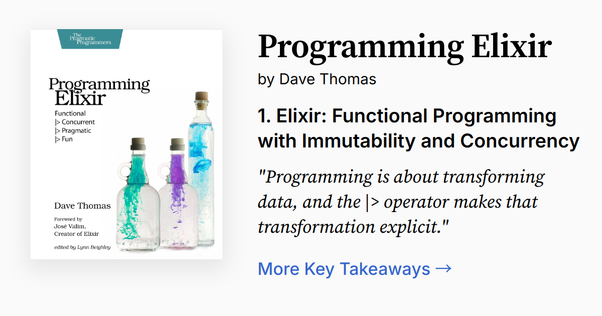 Programing Elixir Book Programming Elixir | Summary, Audio, Quotes, FAQ