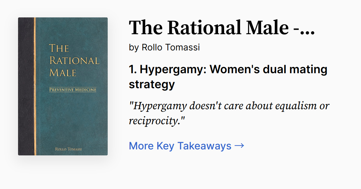 Cover of The Rational Male – Preventive Medicine
