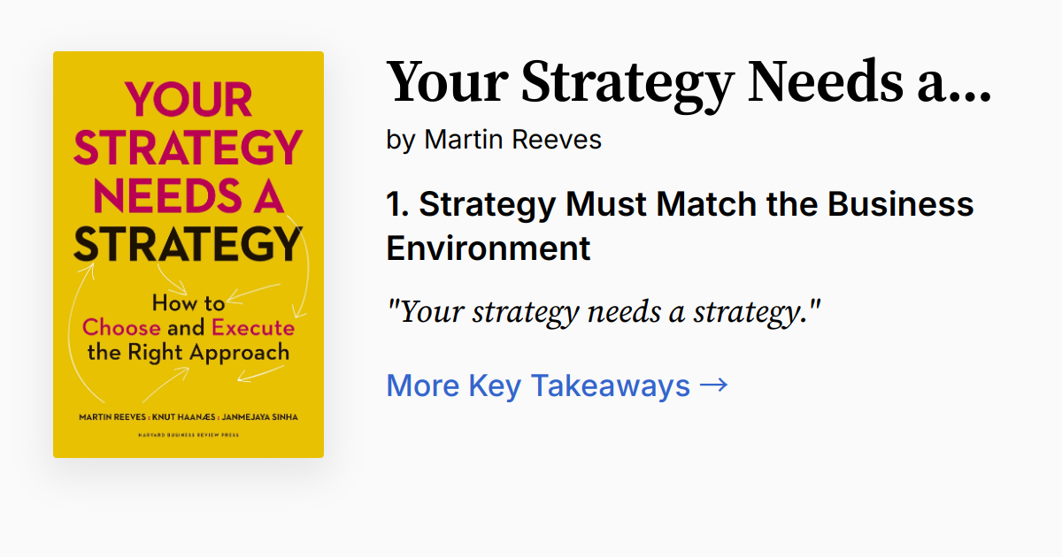 Your Strategy Needs a Strategy | Summary, Audio, Quotes, FAQ
