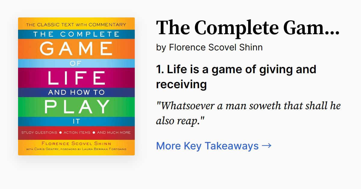 Cover of The Complete Game of Life and How to Play It