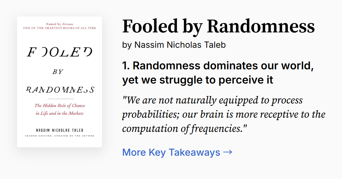 Cover of Fooled by Randomness