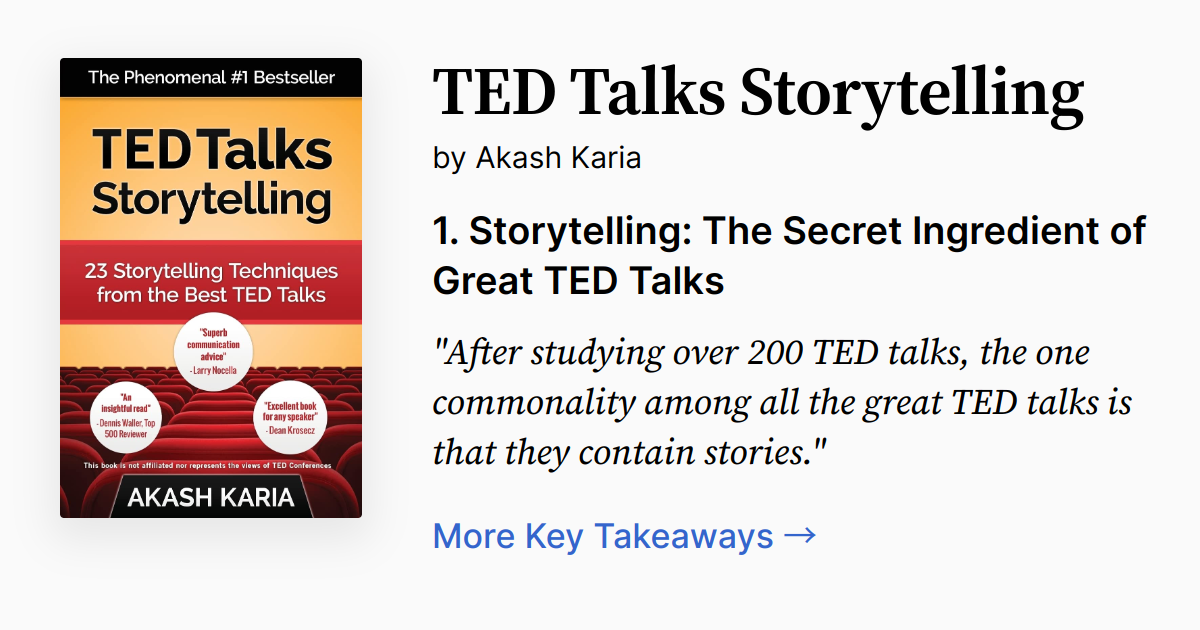 Cover of TED Talks Storytelling