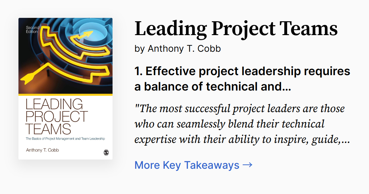 Leading Project Teams | Summary, Audio, Quotes