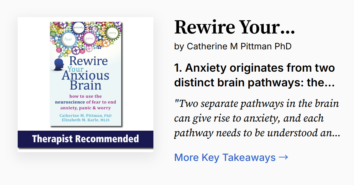 Cover of Rewire Your Anxious Brain