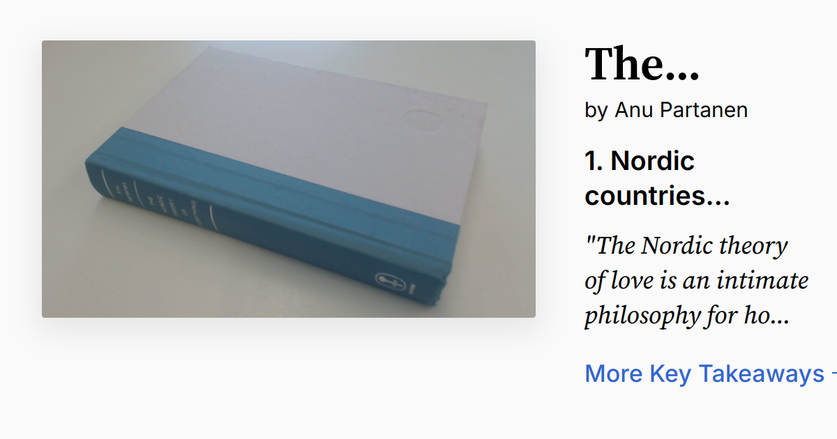 Cover of The Nordic Theory of Everything