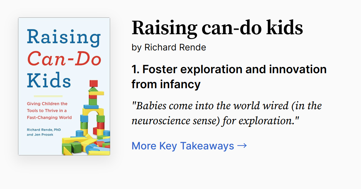 Raising Can-Do Kids | Summary, Audio, Quotes