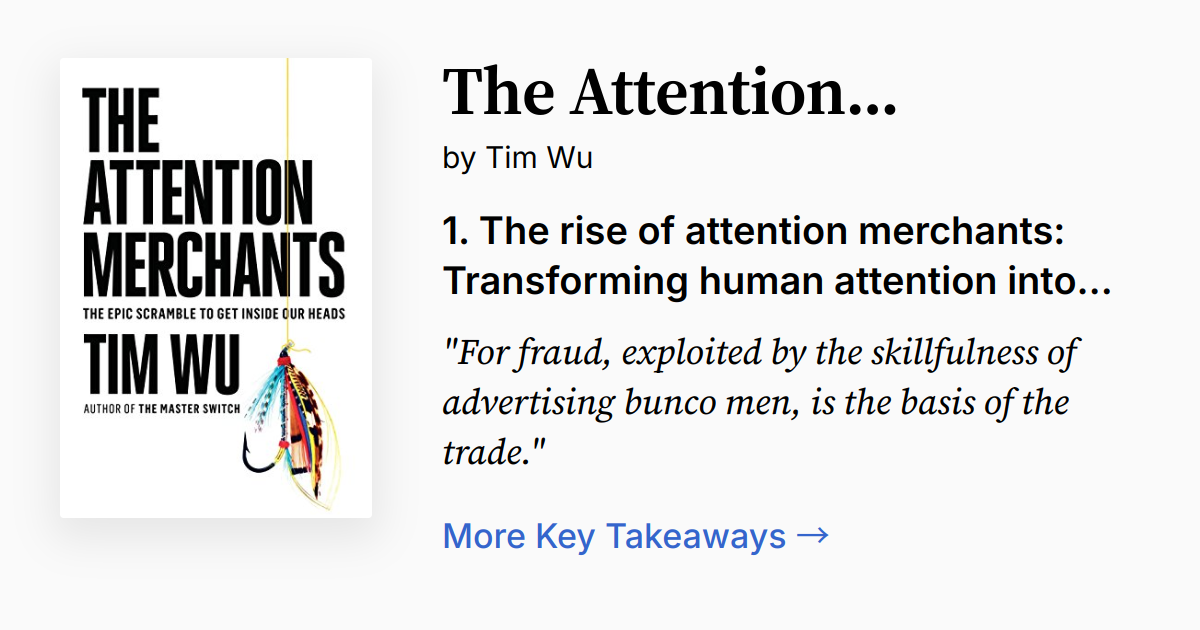 Cover of The Attention Merchants