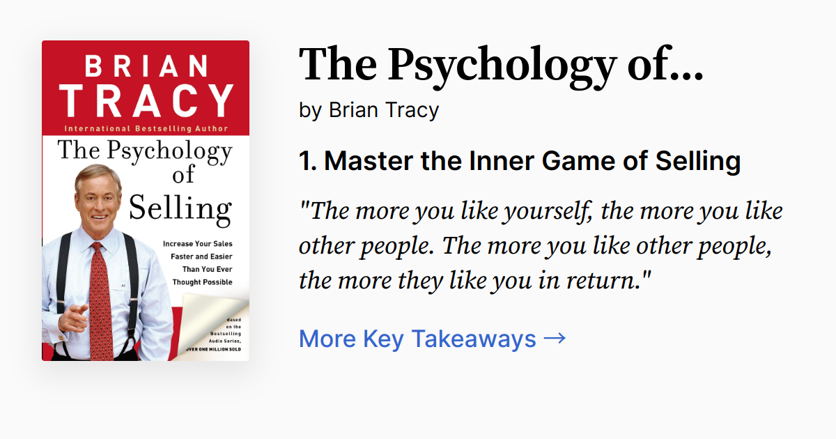 Cover of The Psychology of Selling