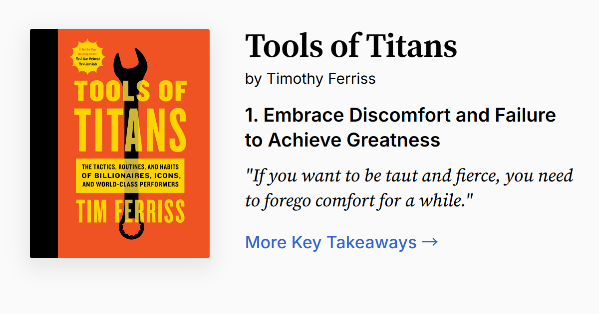 Cover of Tools of Titans