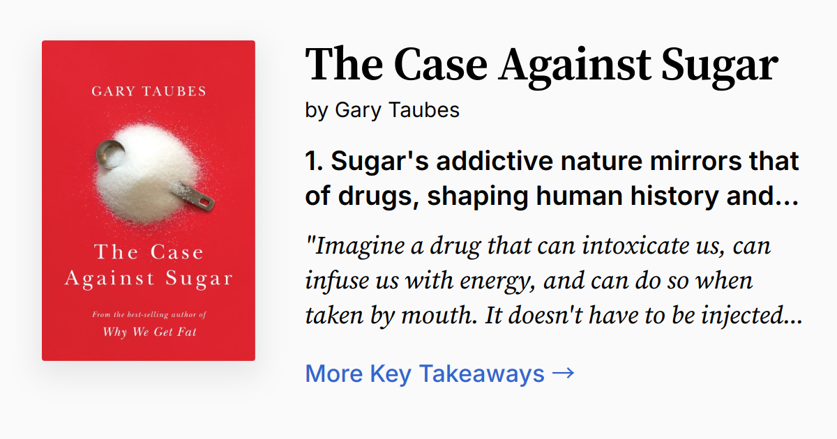 Saber Theory The Case Against Sugar By Gary Taubes - Trade