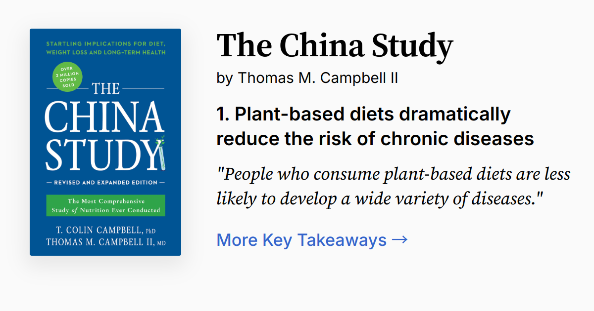 Cover of The China Study