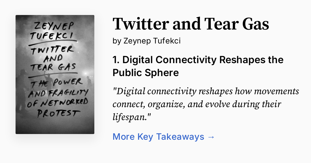 Cover of Twitter and Tear Gas