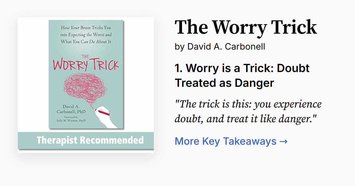 Cover of The Worry Trick
