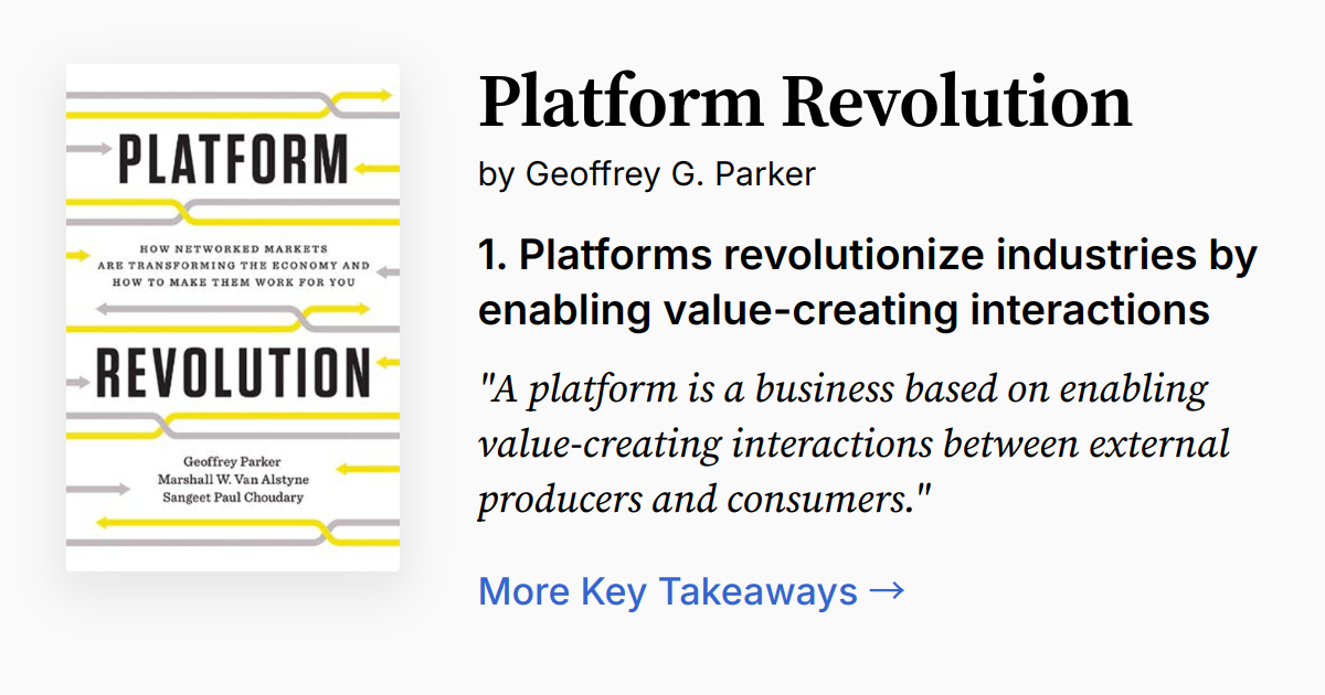Cover of Platform Revolution
