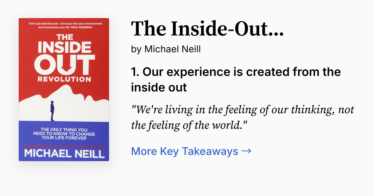 Inside Out Revolution | Summary, Audio, Quotes, FAQ