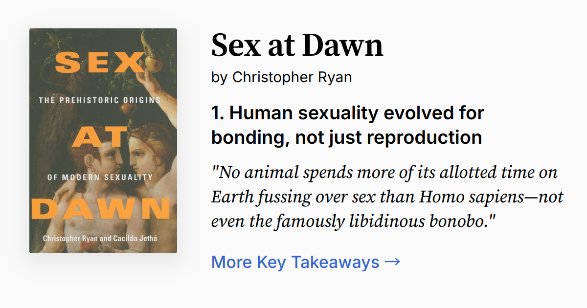 Cover of Sex at Dawn