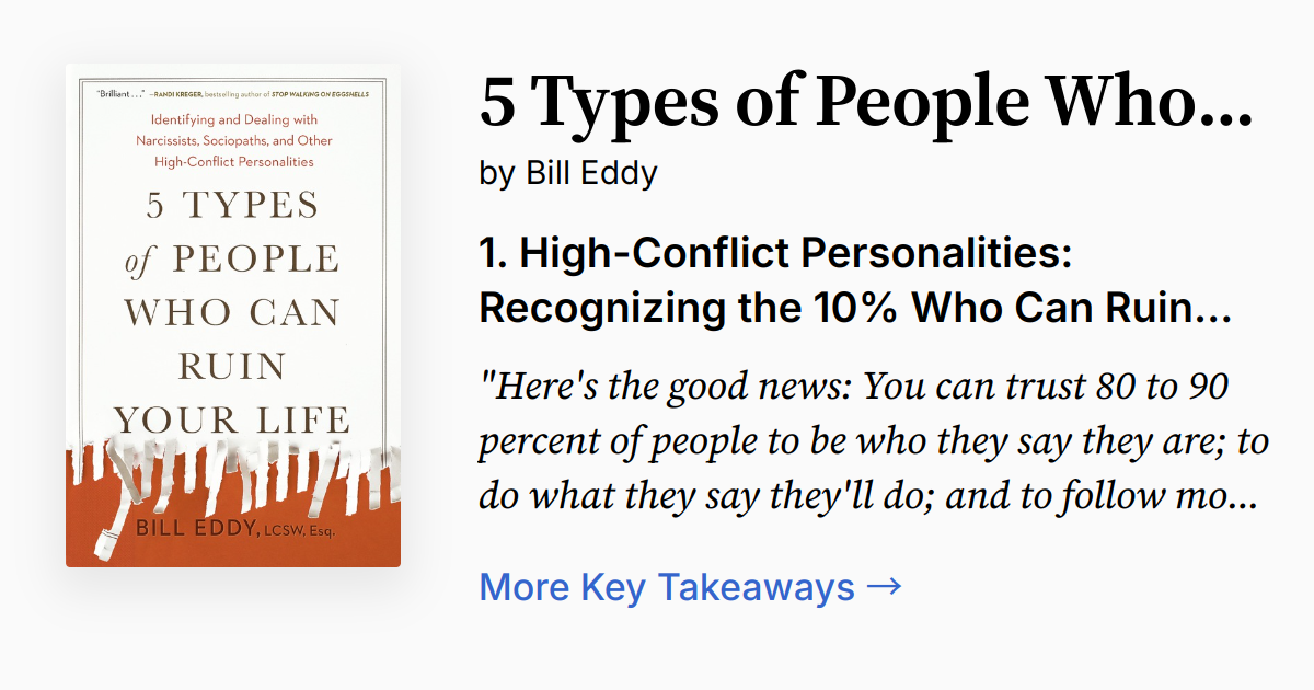 Cover of 5 Types of People Who Can Ruin Your Life
