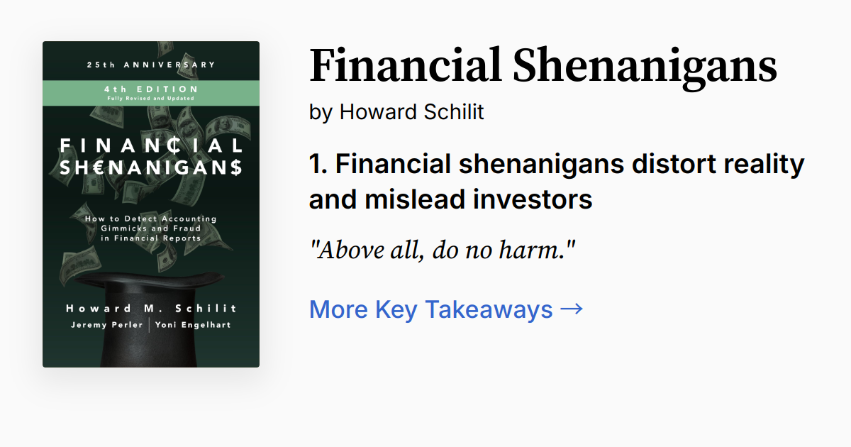 Cover of Financial Shenanigans, Fourth Edition