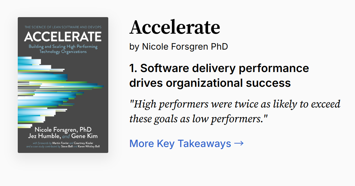 Cover of Accelerate
