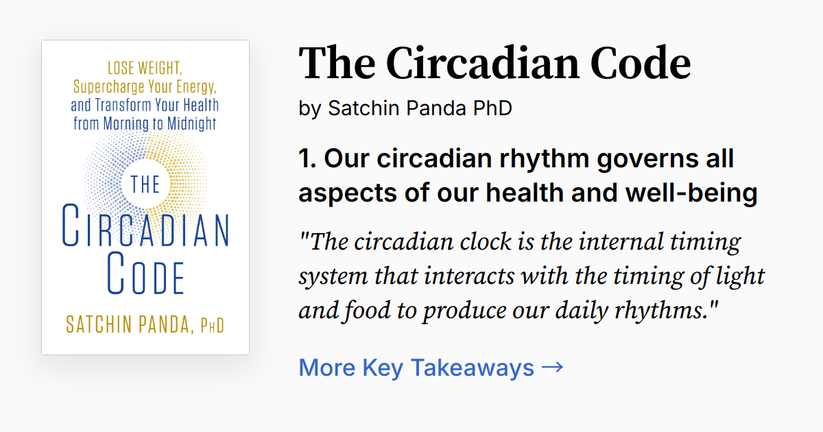 Cover of The Circadian Code