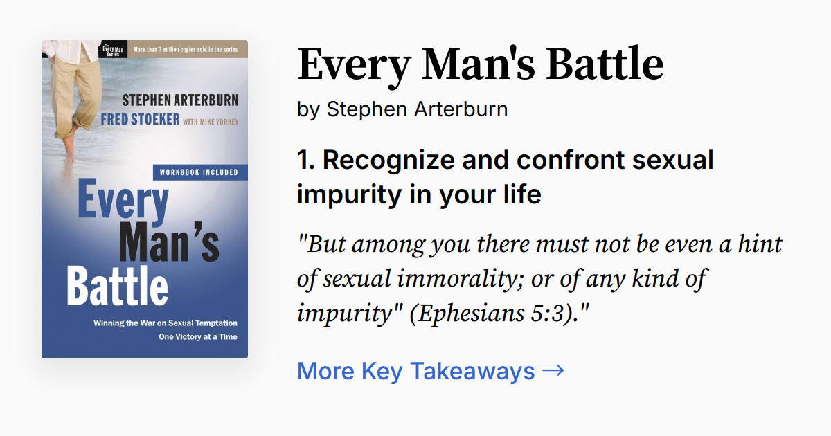 Cover of Every Man's Battle