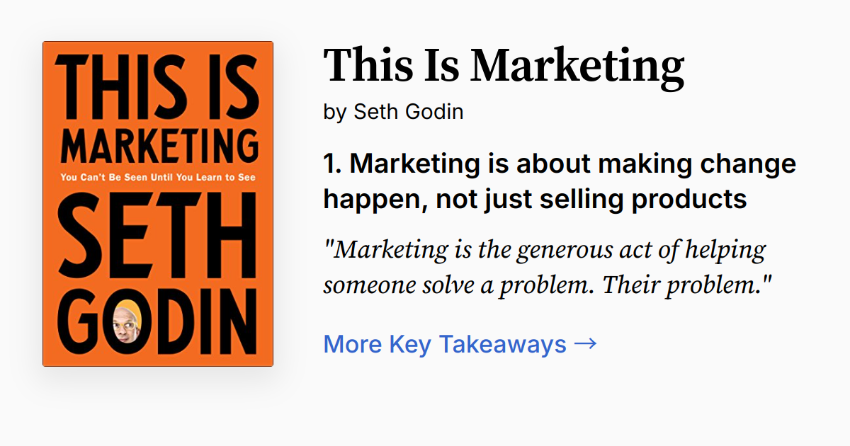 Cover of This Is Marketing