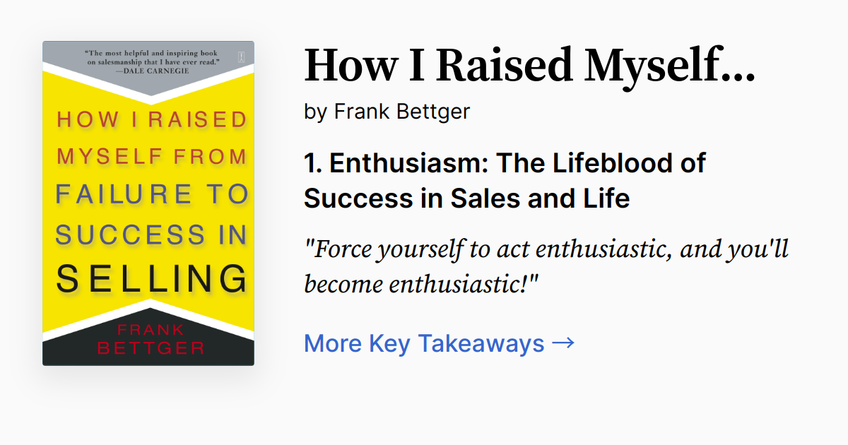 Cover of How I Raised Myself from Failure to Success in Selling