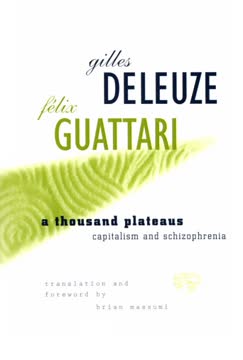 A Thousand Plateaus Summary