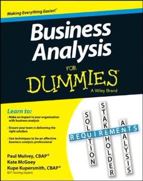 Business Analysis For Dummies Summary