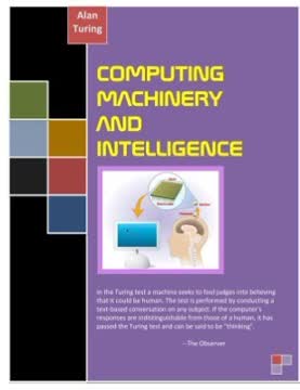 Computing machinery and intelligence Summary