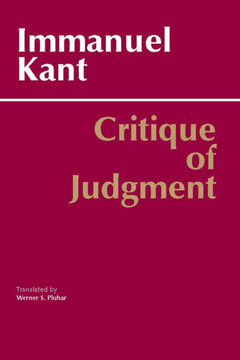 Critique of Judgment Summary