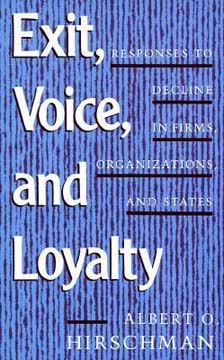 Exit, Voice, and Loyalty