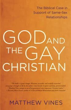 God and the Gay Christian Summary