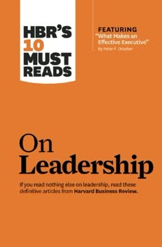 HBR&#039;s 10 Must Reads on Leadership by Harvard Business Review
