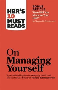 HBR&#039;s 10 Must Reads on Managing Yourself by Harvard Business Review