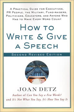 How to Write and Give a Speech Summary
