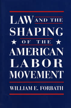 Law and the Shaping of the American Labor Movement Summary