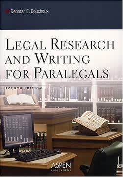 Legal Research And Writing for Paralegals Summary