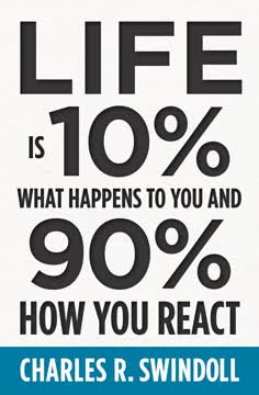 Life Is 10% What Happens to You and 90% How You React Summary